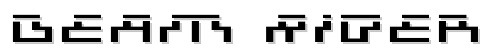 Beam Rider Expanded Laser font
